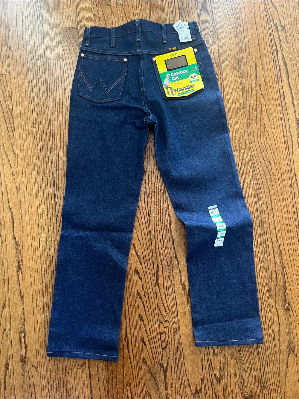 Wrangler Men’s Straight Jeans - Dark Blue Denim